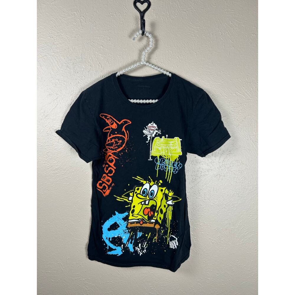 SpongeBob SquarePants T-Shirt Size Small Y2K Nickelodeon TV Characters Novelty